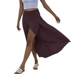 Halara Breezeful High-Waisted Asymmetric High-Low 2-in-1 Amaranth Maxi XL - NWOT